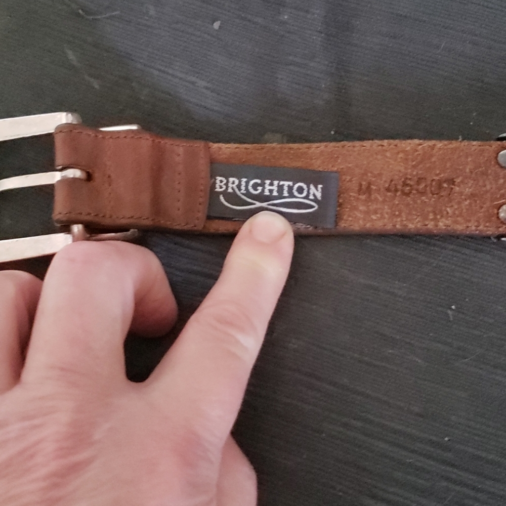 Brighton leather belt with conchos - Picture 4 of 5